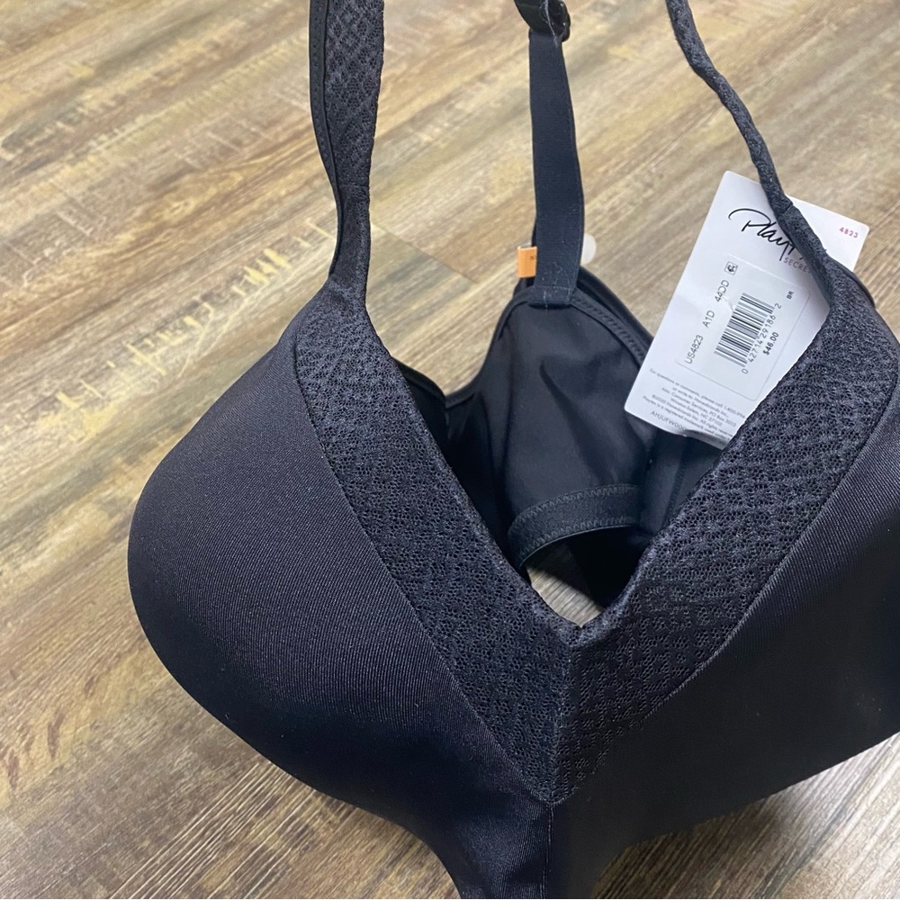 Playtex Black Full Coverage Bra with Molded Cups - Picture 2 of 11